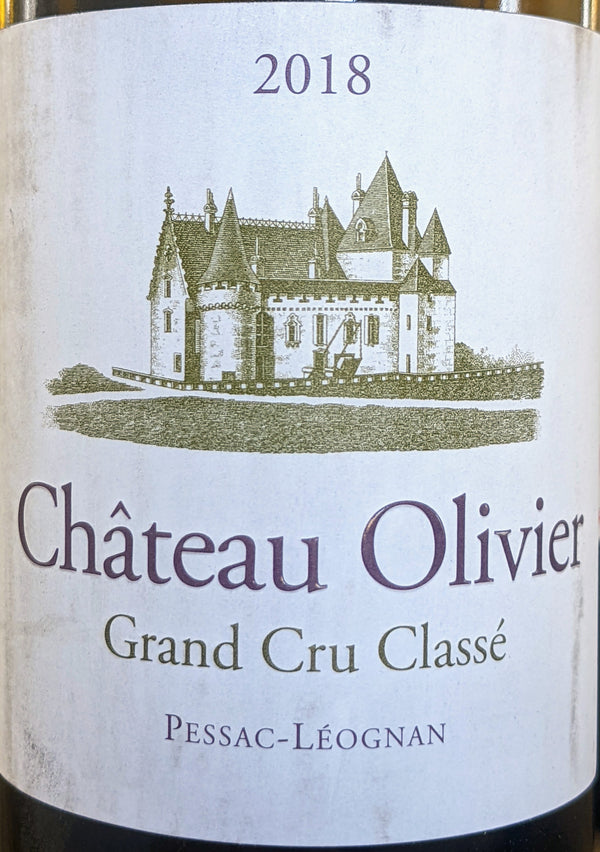 Chateau Olivier Grand Cru Classe Bordeaux Blanc, 2018