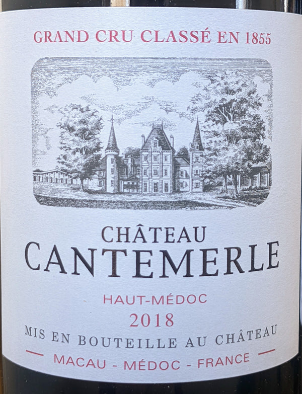 Chateau Cantermerle Grand Cru Classe Haut-Medoc, 2018