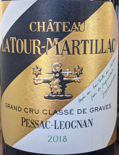 Chateau Latour-Martillac Grand Cru Classé de Graves Blanc Pessac-Léognan, 2018