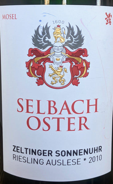 Selbach-Oster Zeltinger Sonnenuhr Auselese Riesling Mosel, 2010
