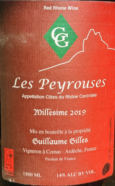 Domaine Guillaume Gilles "Les Peyruoses" Cotes du Rhone Rouge, 2020