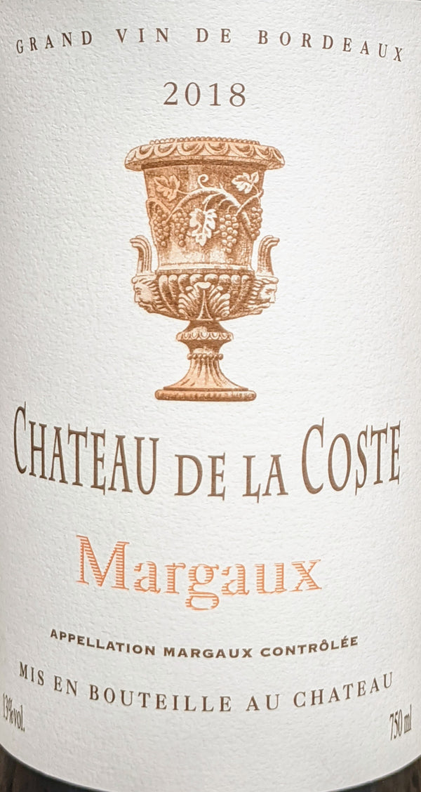 Chateau de la Coste Margaux, 2018