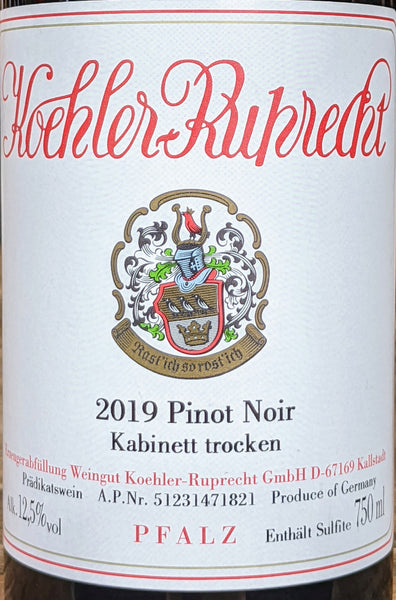 Koehler-Ruprect Pinot Noir Spätburgunder Kabinett Trocken, 2019