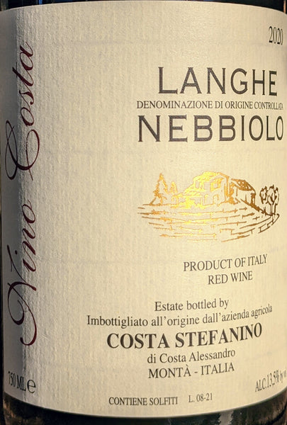 Nino Costa Langhe Nebbiolo, 2020
