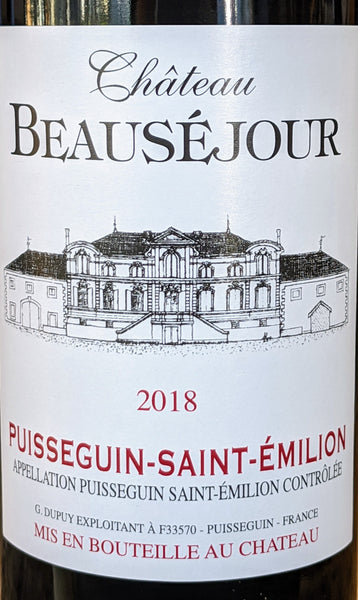 Chateau Beausejour 'Cuvee San Soufre' Puisseguin-Saint-Emilion, 2018