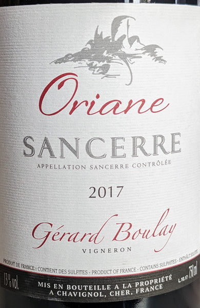 Gerard Boulay "Oriane" Sancerre Rouge