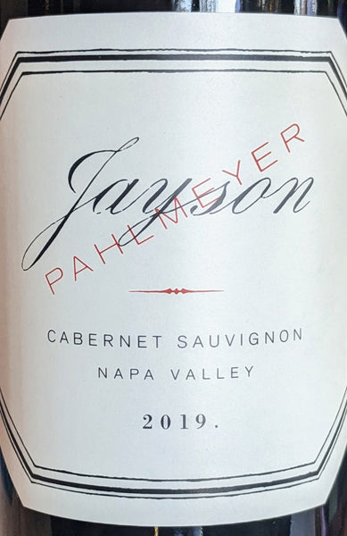 Pahlmeyer "Jayson" Cabernet Sauvignon Napa Valley, 2019