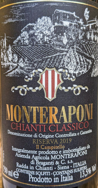 Monteraponi 'Il Campitello' Chianti Classico Riserva, 2019