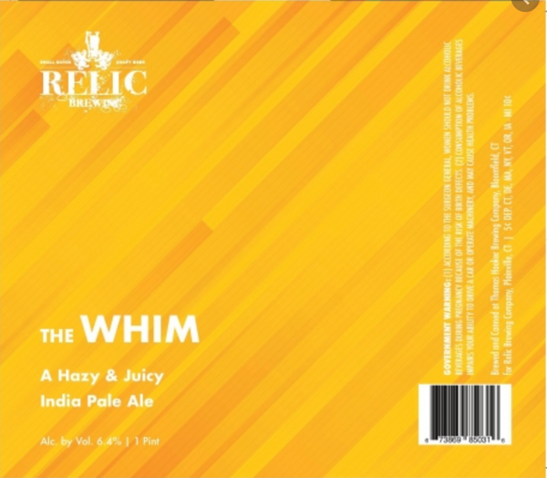 Relic Brewing "The Whim" IPA