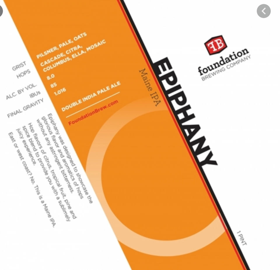 Foundation Brewing "Epiphany" DIPA The Wise Old Dog