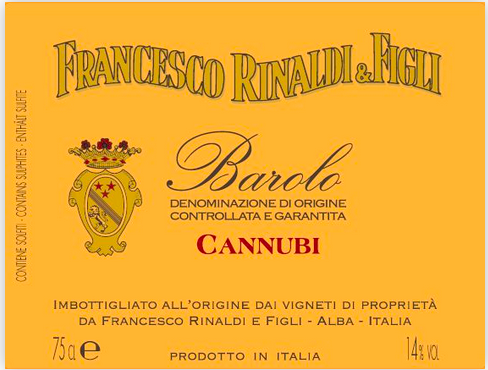 Francesco Rinaldi "Cannubi" Barolo DOCG