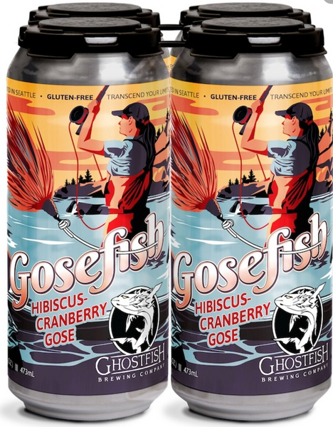 Ghostfish Brewing Company "Gosefish" Gluten-Free Hibiscus Cranberry Gose