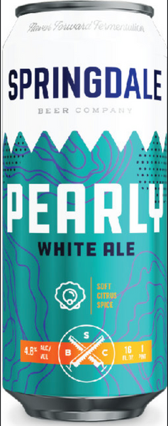 Springdale Beer Co. "Pearly Wit" White Ale