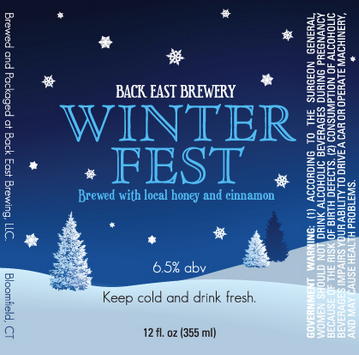Back East Brewing "Winter Fest" Ale