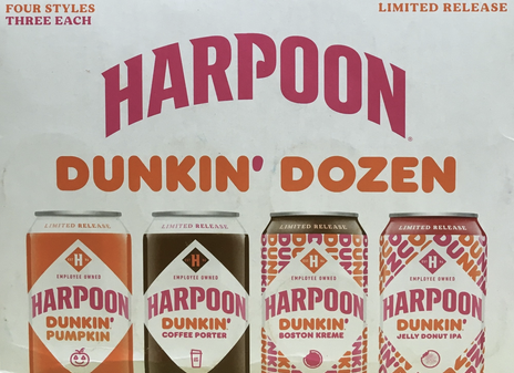 Harpoon Brewing "Dunkin Dozen" Variety 12pk Cans