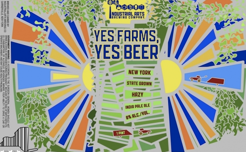 Industrial Arts Brewing "Yes Farms, Yes Beer" NE IPA