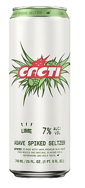 Cacti Seltzer Lime 25oz Can
