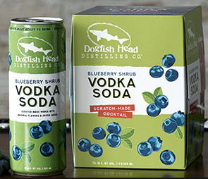 Dogfish Head Brewing Blueberry Shrub Vodka Soda