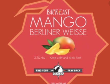 Back East Brewing Mango Berliner Weisse