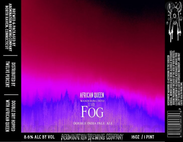 Abomination Brewing "Wandering Into the Fog: African Queen" DDH DIPA