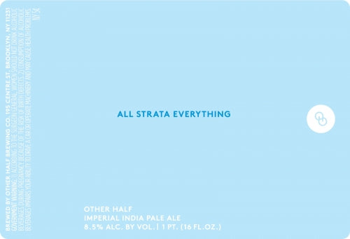 Other Half Brewing "All Strata Everything" DDH IPA