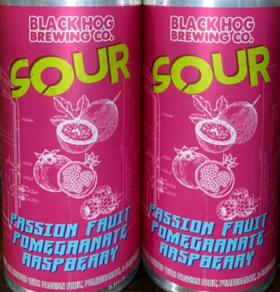 Black Hog Brewing Passion Fruit Pomegranate Raspberry Sour