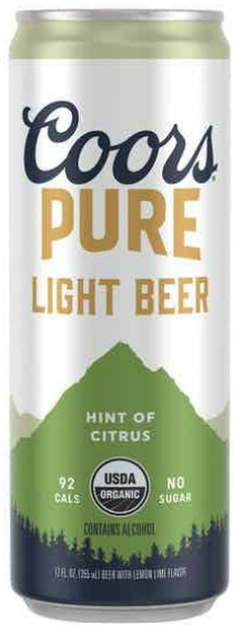 Coors Pure "Hint of Citrus" Light Beer