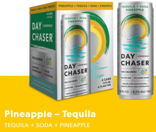 Day Chaser Pineaple Tequila Soda Canned Cocktail