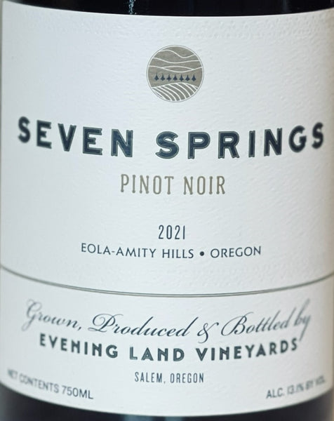 Evening Land Vineyards Seven Springs Vineyard Pinot Noir Eola-Amity Hills, 2021