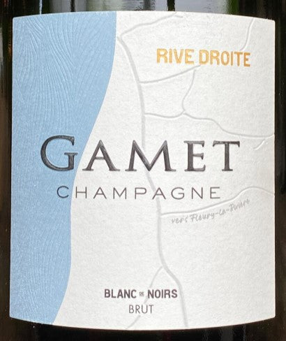 Gamet 'Rive Droite' Blanc de Noirs Brut Champagne, NV