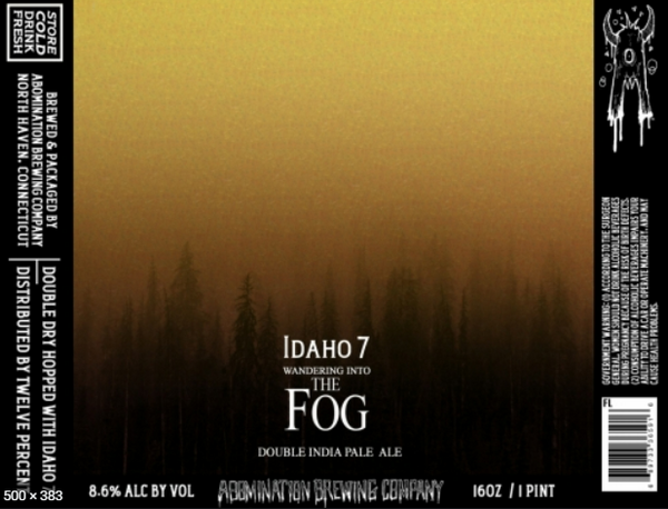 Abomination Brewing "Wandering Into The Fog: Idaho 7" DIPA