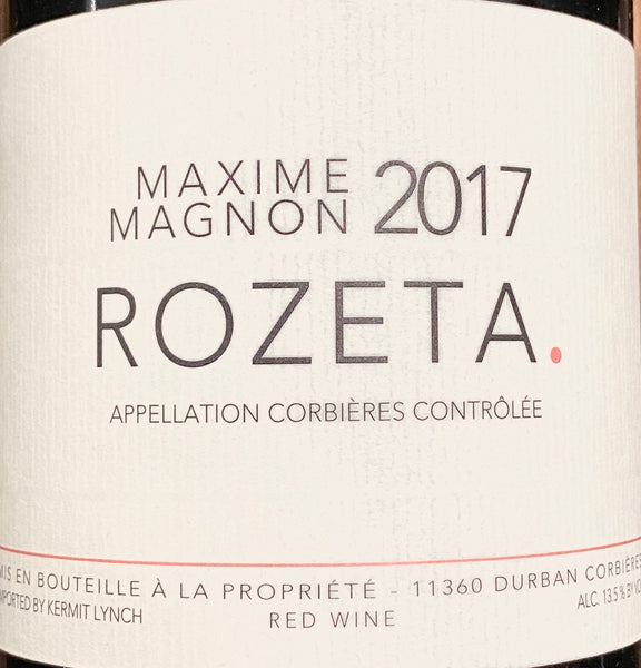 Maxime Magnon Corbieres Rouge Rozeta Languedoc, 2017