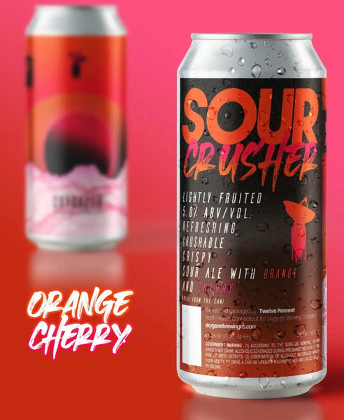 Skygazer Brewing “Sour Crusher Squared: Orange Cherry” Fruited Sour