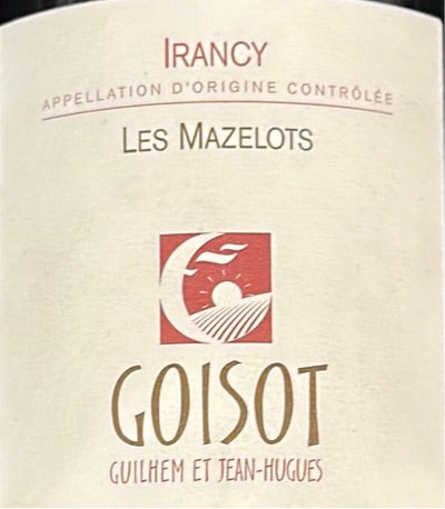 Domaine Goisot 'Les Mazelot' Pinot Noir Iracy, 2020