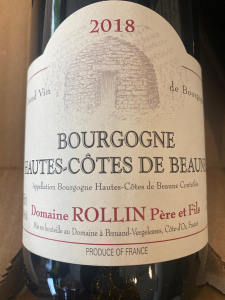 Domaine Rollin Pere et Fils Bourgogne Hautes-Cotes du Beaune Rouge, 2018