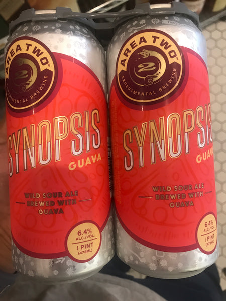 Two Roads Brewing Area 2 "Synopsis Guava" Sour Ale