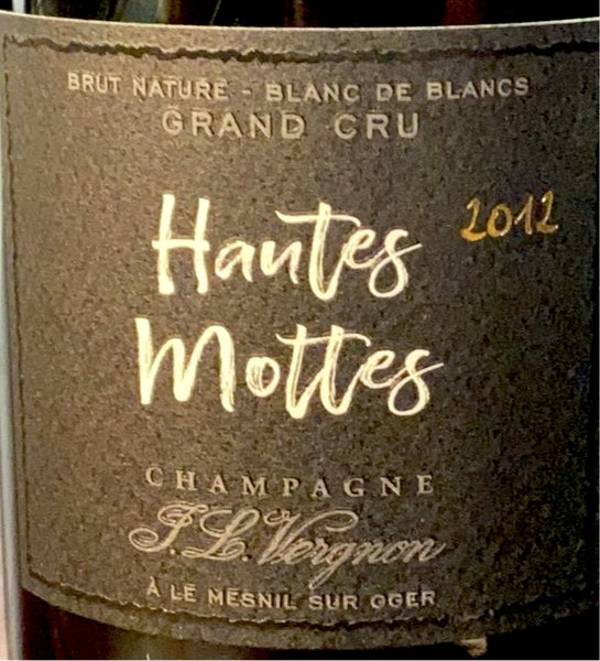 JL Vergnon Hautes Mottes Grand Cru Brut Nature Champagne, 2012