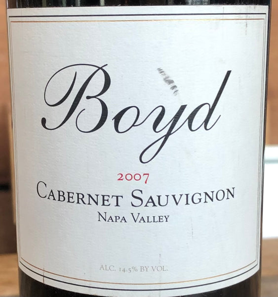 Boyd Family Vineyards Napa Valley Cabernet Sauvignon, 2007