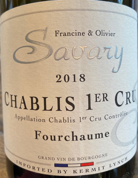 Domaine Savary "Fourchaume" Chablis 1er Cru, 2018