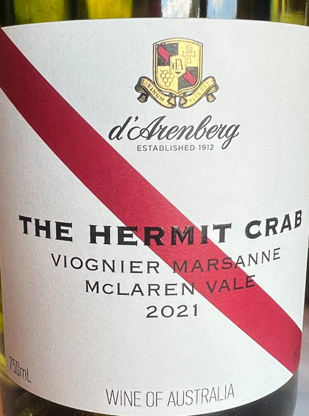 d'Arenberg "The Hermit Crab" Viognier Marsanne, 2021