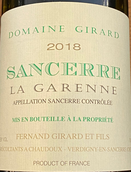 Domaine Girard 'La Garenne' Sancerre Blanc, 2022