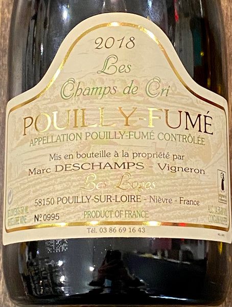 Marc Deschamps "Les Champs de Cri" Pouilly-Fume, 2021