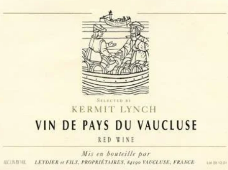 Kermit Lynch Vin De Pays De Vaucluse Rouge, 2019