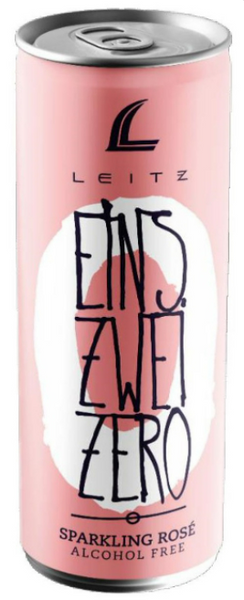 Weingut Josef Leitz "Eins Zwei Zero" Pinot Noir Sparkling Rosé Cans, N/V (Non-Alcoholic)