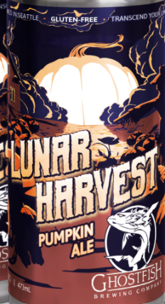 Ghostfish Brewing Company "Lunar Harvest" Gluten Free Pumpkin Ale (4pk, 16oz Cans)