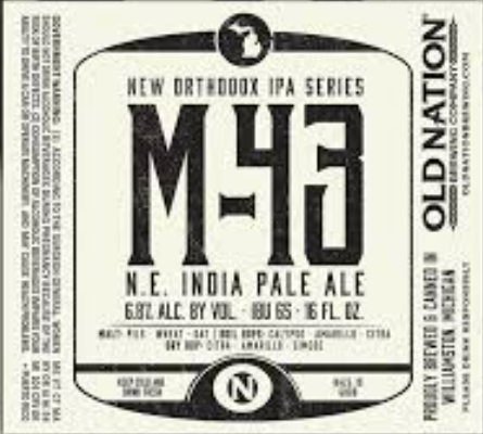 Old Nation Brewing "M-43" NEIPA