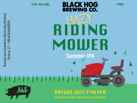 Black Hog Brewing "Hazy Riding Mower" Summer NE IPA