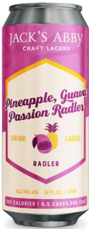 Jack's Abby Craft Lagers Pineapple, Guava, Passion Radler