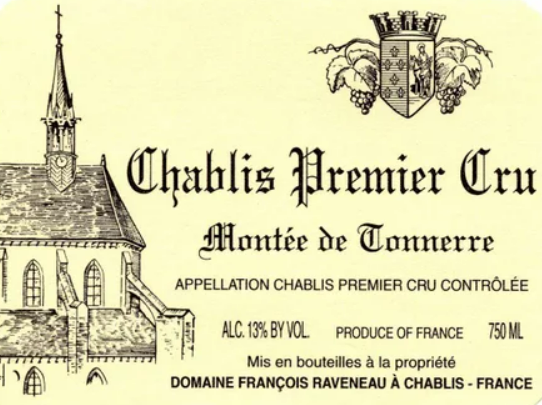 Domaine Raveneau 'Montee de Tonnerre' Chablis Premier Cru, 2020