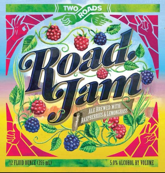 Two Roads Brewing "Road Jam" Raspberry Wheat Ale, 6pk Bottles